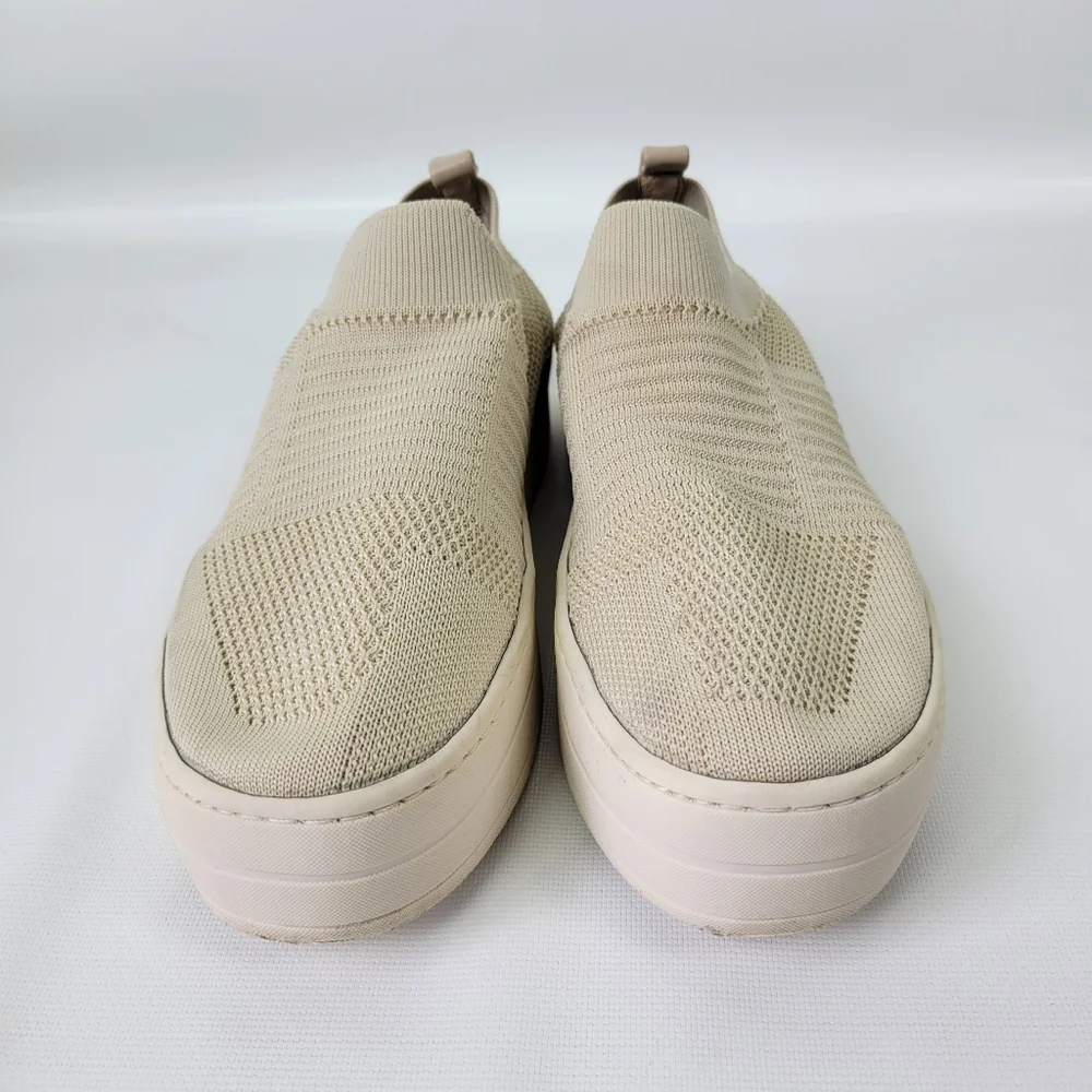 J/Slides Stretchy Woven Platform Loafers Sz 8 EUC
